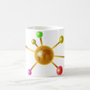 Global Molecule Coffee Mug