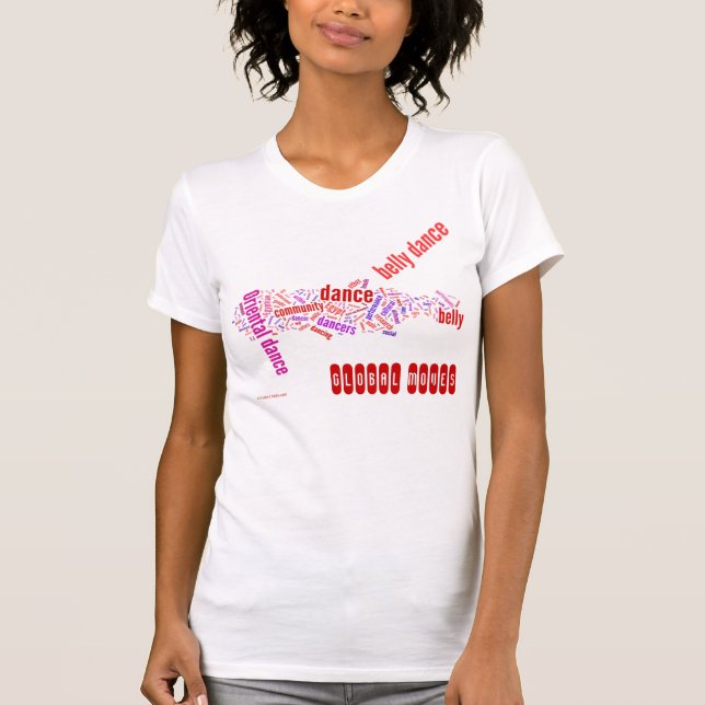 Global Moves Word Cloud 2 T-Shirt (Front)
