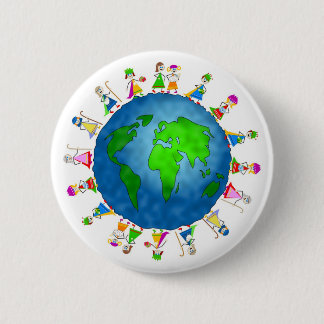Global Nativity Kids 6 Cm Round Badge