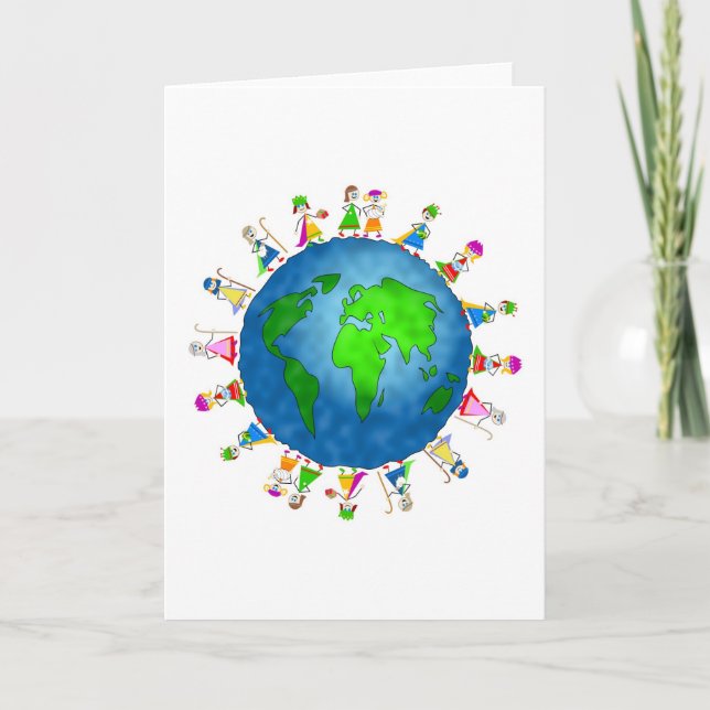 Global Nativity Kids Holiday Card (Front)