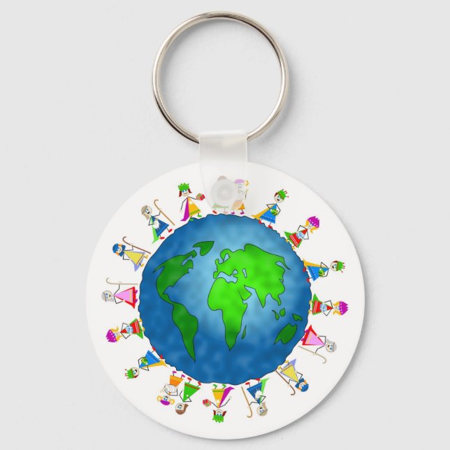Global Nativity Kids Key Ring (Front)