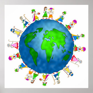 Global Nativity Kids Poster
