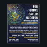 Global Networking, Speed Networking Event Advert Flyer<br><div class="desc">Global Networking,  Speed Networking Event Advertising Flyer by The Business Card Store.</div>