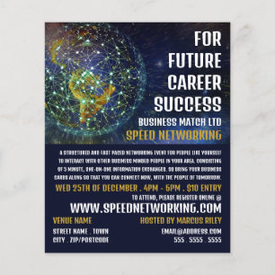 Global Networking, Speed Networking Event Advert Flyer