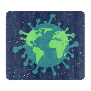 Global Pandemic (Virus Particle) (Viral Infection) Cutting Board