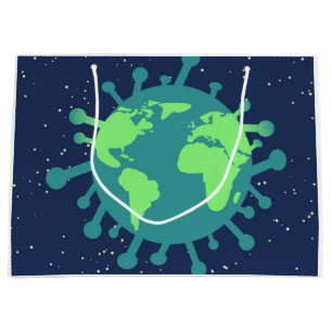 Global Pandemic (Virus Particle) (Viral Infection) Large Gift Bag