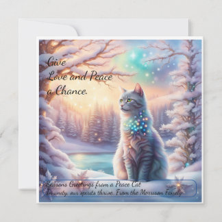 Global Peace Card: Give Love and Peace a Chance Card