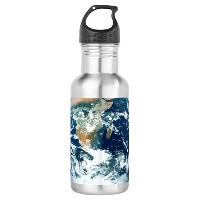 Global Planet Earth Nature World 710 Ml Water Bottle (Front)
