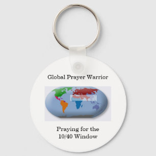 Global Prayer Warrior Keychain