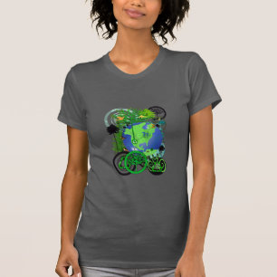 Global Recycle Trees Continents Earth T-Shirt