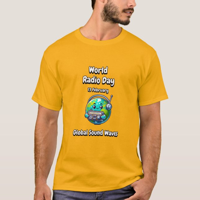 Global Sound Waves. T-Shirt (Front)