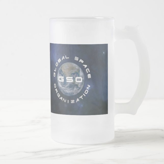 Global Space Organisation Frosted Mug (Right)