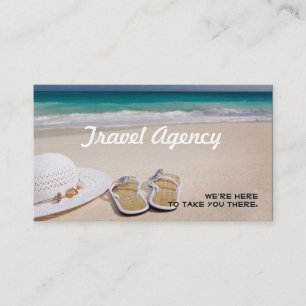 Global Travel Agency Agent Business Card