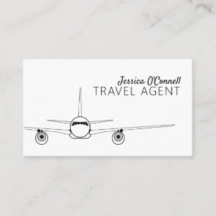 Global Travel Agency Agent Business Card