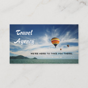 Global Travel Agency Agent Business Card