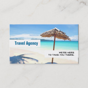 Global Travel Agency Agent Business Card