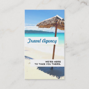 Global Travel Agency Agent Business Card