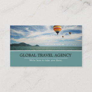 Global Travel Agency Agent Business Card