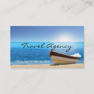 Global Travel Agency Agent Business Card
