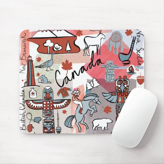 Global Travel - Canada Mouse Mat (With Mouse)