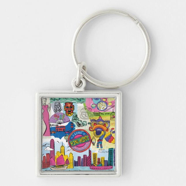 Global Travel - Hong Kong Key Ring (Front)