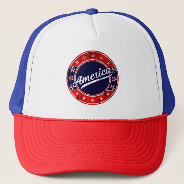 Global Traveller - America | USA Trucker Hat (Front)