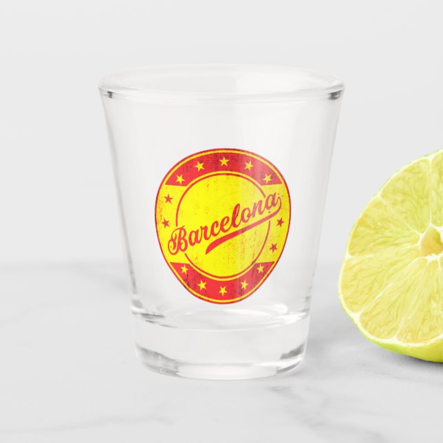 Global Traveller - Barcelona, Spain Shot Glass (Front)