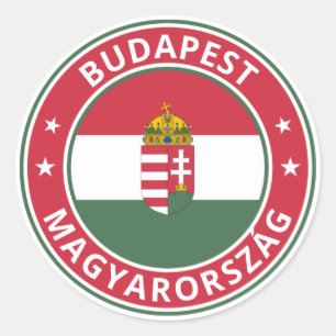Global Traveller - Budapest, Magyarország Hungar Classic Round Sticker