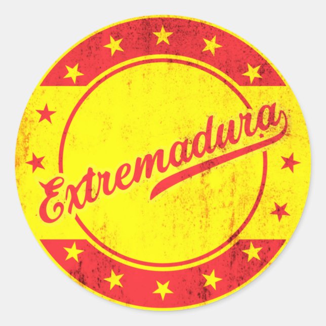 Global Traveller - Extremadura, Spain Classic Round Sticker (Front)
