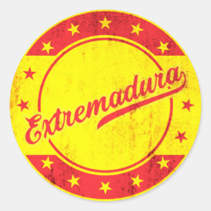 Global Traveller - Extremadura, Spain Classic Round Sticker