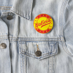 Global Traveller - Galicia, Spain 6 Cm Round Badge