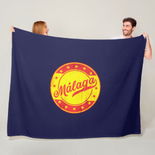 Global Traveller - Malaga, Spain Fleece Blanket