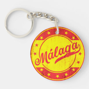 Global Traveller - Malaga, Spain Key Ring