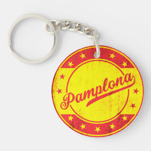 Global Traveller - Pamplona, Spain Key Ring