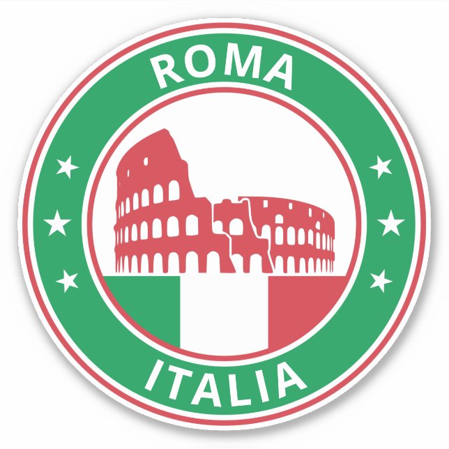 Global Traveller - Roma, Italia (Edit) Sticker (Front)