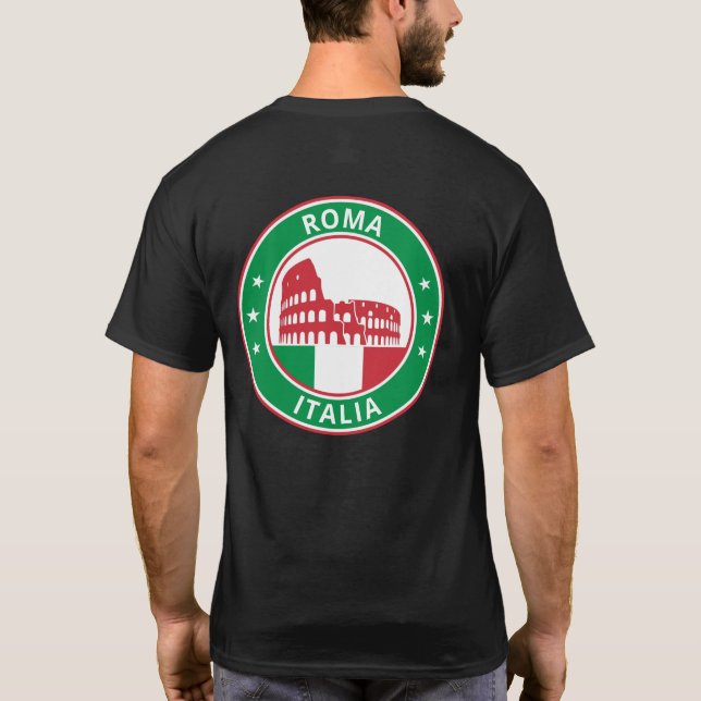 Global Traveller - Roma, Italia (Edit) T-Shirt (Back)