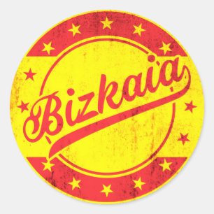 Global Traveller - Spain - Bizkaia   Biscay Classic Round Sticker
