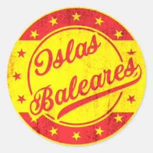 Global Traveller - Spain - Islas Baleares Classic Round Sticker