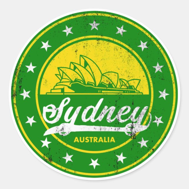Global Traveller - Sydney, Australia Classic Round Sticker (Front)