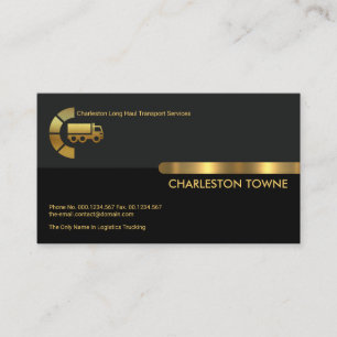 Global Truck Letter-C Transport Service Business Card