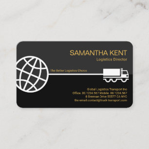 Global Truck Supply Line Logistics Business Card
