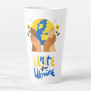 Global Unite For Ukraine Latte Mug
