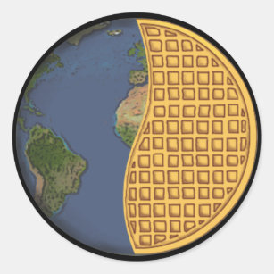 Global Vegan Waffle Party Sticker, Round Classic Round Sticker