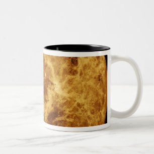 Global view of the surface of Venus Two-Tone Coffee Mug