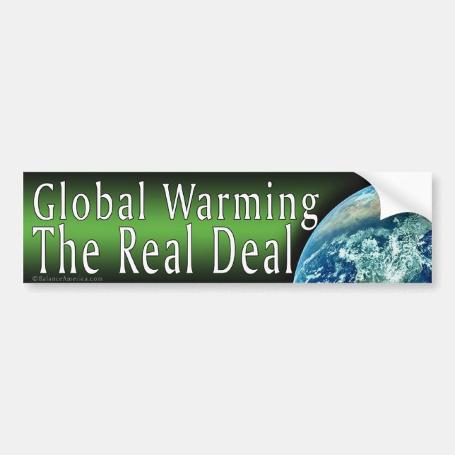 Global Warming Bumper Sticker (Front)