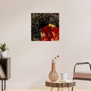 Global warming - Burning House - Abstract Poster
