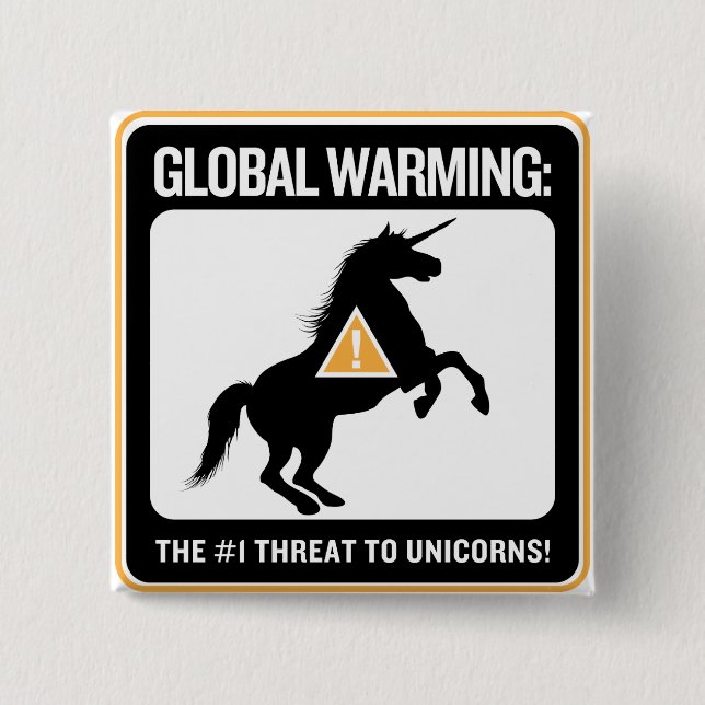Global Warming Button (Front)