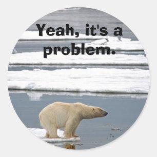 Global Warming Classic Round Sticker