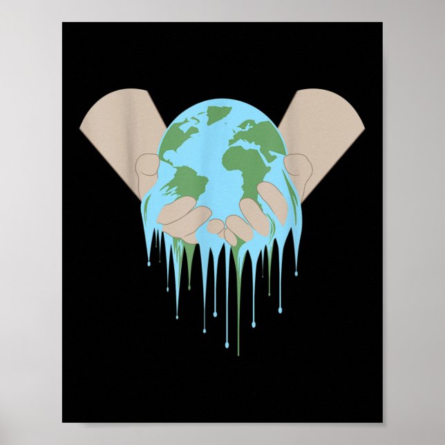 Global Warming Climate Change Environmental Protec Poster (Front)