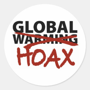 Global Warming Hoax Classic Round Sticker